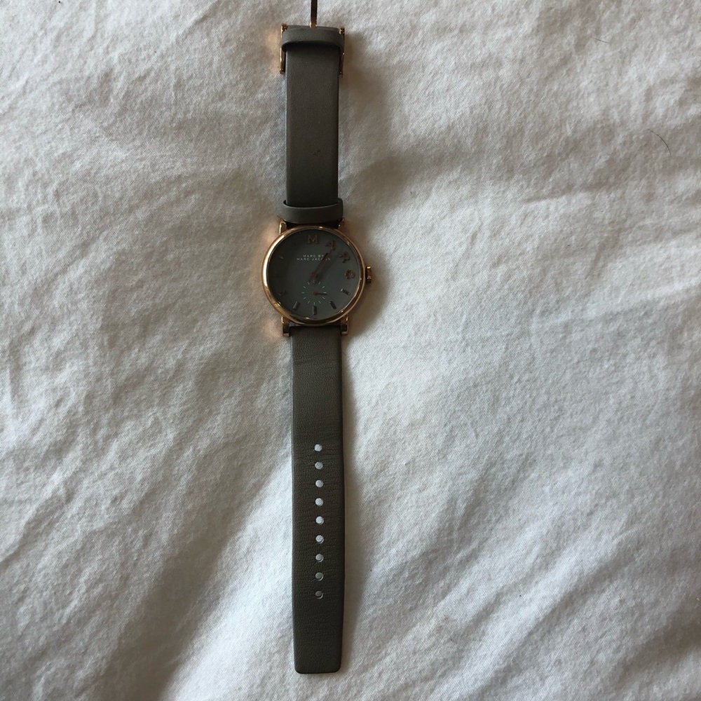 Grey leather Marc Jacobs watch